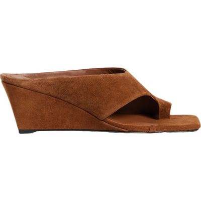 SANDRO SANDRO Suede wedge sandals