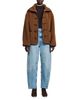 Sandro Sandro Sulivan Leather Trim Faux Fur Jacket - 3