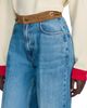 Sandro Sandro Sunny High Rise Wide Leg Belted Jeans in Blue Jean - 4