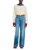 Sandro Sandro Sunny High Rise Wide Leg Belted Jeans in Blue Jean - 5