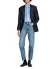Sandro Sandro Suzanne Embellished Trim Satin Shirt - 6