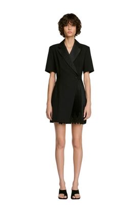 SANDRO SANDRO Tailored Collar Wraparound Dress