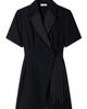 SANDRO SANDRO Tailored Collar Wraparound Dress - 5