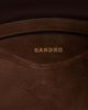 Sandro Sandro Tango Suede Bucket Bag - 4