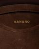 SANDRO SANDRO TANGOSO suede bucket bag - 5
