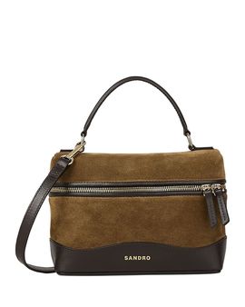 Sandro Sandro Tangoso Suede Vanity Case Crossbody