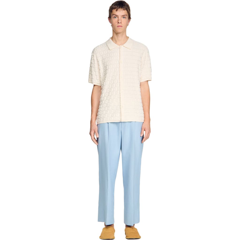 SANDRO SANDRO Terry knit shirt