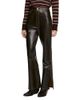 Sandro Sandro Thompson Distressed Leather Flare Pants - 1