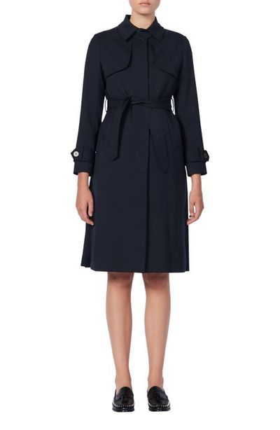 SANDRO SANDRO Trench coat with pleated
