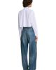 SANDRO SANDRO Wide-leg Topstitched Panel Jeans - 2