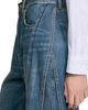 SANDRO SANDRO Wide-leg Topstitched Panel Jeans - 3