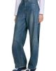 SANDRO SANDRO Wide-leg Topstitched Panel Jeans - 4