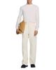 Sandro Sandro Wide Fit Cotton 31.5 Jeans in Ecru - 3