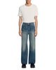 Sandro Sandro Wide Fit Faded Cotton 31.5 Jeans in Blue Vintage Denim - 2