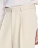 Sandro Sandro Wide Leg Cotton Linen Trousers - 5