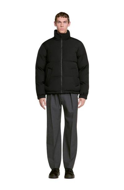 SANDRO SANDRO Zip-up tech fabric puffer jacket