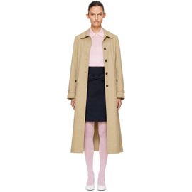 Sandy Liang Sandy Liang Beige Ballena Trench Coat