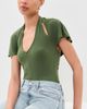 Sandy Liang Sandy Liang Bellini Top Olive - 2