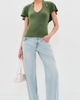 Sandy Liang Sandy Liang Bellini Top Olive - 6