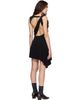 Sandy Liang Sandy Liang Black Cello Minidress - 3