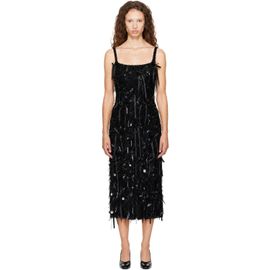 Sandy Liang Sandy Liang Black Hasting Maxi Dress