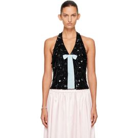 Sandy Liang Sandy Liang Black Hydra Top
