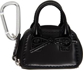 Sandy Liang Sandy Liang Black Mini Secure Bag Keychain