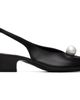 Sandy Liang Sandy Liang Black Pearl Slingback 40 Heels - 1