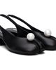 Sandy Liang Sandy Liang Black Pearl Slingback 40 Heels - 4