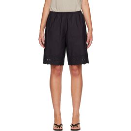 Sandy Liang Sandy Liang Black Pepita Shorts