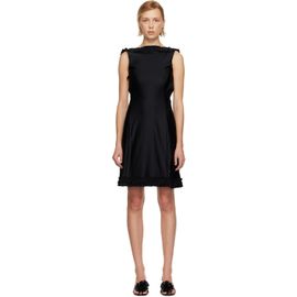 Sandy Liang Sandy Liang Black Prim Midi Dress