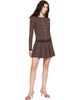 Sandy Liang Sandy Liang Brown Ermine Miniskirt - 4