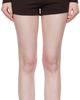 Sandy Liang Sandy Liang Brown Hazy Knit Shorts - 1