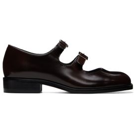 Sandy Liang Sandy Liang Brown Mary Jane Double Strap Welt Heels