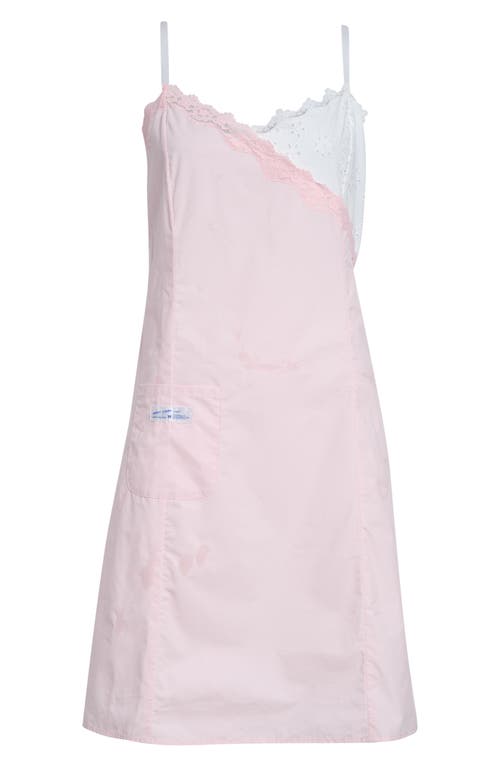 Sandy Liang Sandy Liang Chamomile Lace Trim Cotton Poplin & Eyelet Slipdress