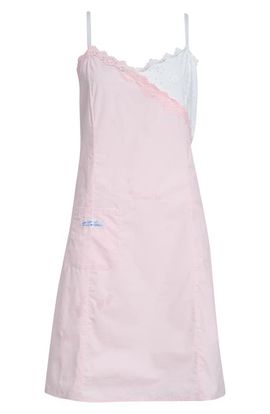 Sandy Liang Sandy Liang Chamomile Lace Trim Cotton Poplin & Eyelet Slipdress