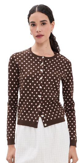 Sandy Liang Sandy Liang Fable Cardigan Brown Multi