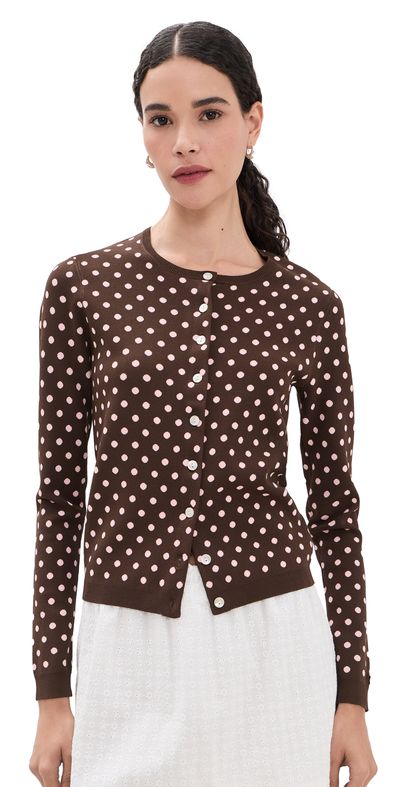 Sandy Liang Sandy Liang Fable Cardigan Brown Multi