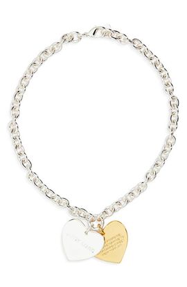 Sandy Liang Sandy Liang Found Double Heart Pendant Necklace
