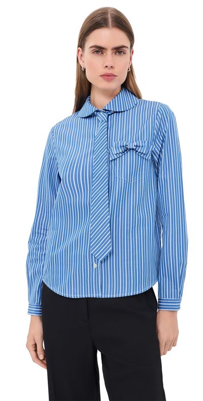 Sandy Liang Sandy Liang Gemma Button Down Shirt Light Blue