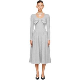 Sandy Liang Sandy Liang Gray Brussels Maxi Dress