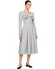 Sandy Liang Sandy Liang Gray Brussels Maxi Dress - 4