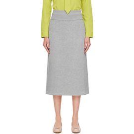 Sandy Liang Sandy Liang Gray Shiba Midi Skirt