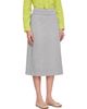 Sandy Liang Sandy Liang Gray Shiba Midi Skirt - 2