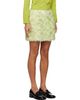Sandy Liang Sandy Liang Green & Off-White Juicebox Miniskirt - 2