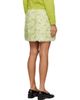 Sandy Liang Sandy Liang Green & Off-White Juicebox Miniskirt - 3