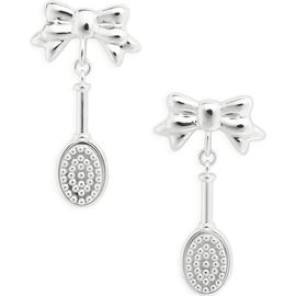 Sandy Liang Sandy Liang Hairbrush Bow Earrings