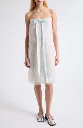 Sandy Liang Sandy Liang Lambelle Paillette Embelllished Shift Dress