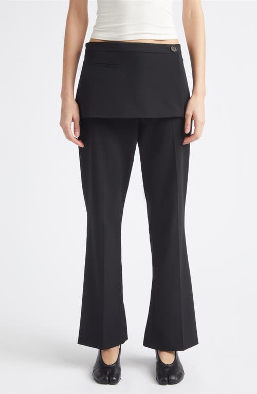 Sandy Liang Sandy Liang Mulberry Apron Overlay Crop Bootcut Pants