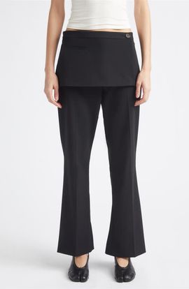 Sandy Liang Sandy Liang Mulberry Apron Overlay Crop Bootcut Pants